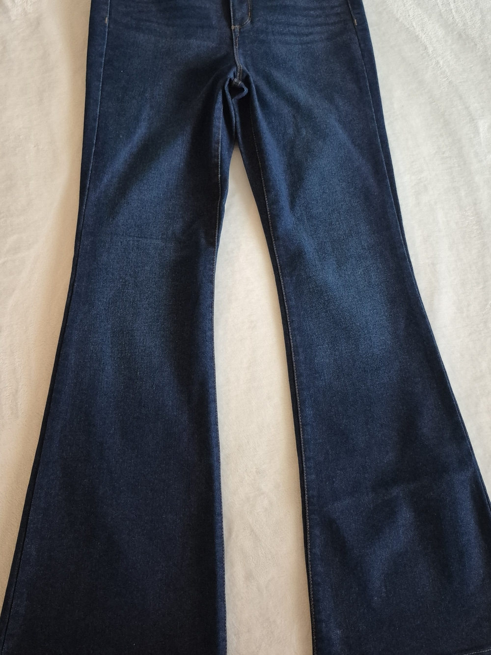 Classic Women's Dark Blue Flare Jeans